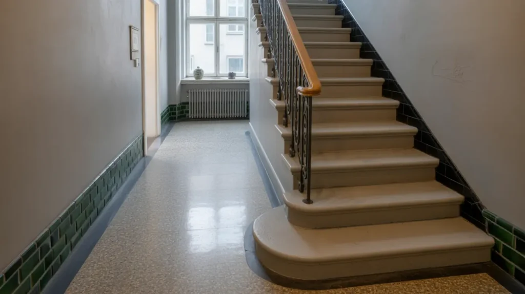 trapphusst dning med golvv rd i bostadsr ttsf rening p s dermalm stockholm